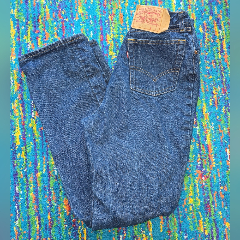 Vintage Levi's Womens 18505 0214 Blue Jeans‎ Size 16 Red Tag